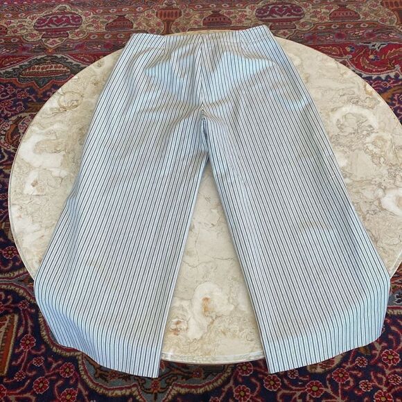 Banana Republic Sailor Style Wide Leg Striped Crop Pants - Picture 6 of 15